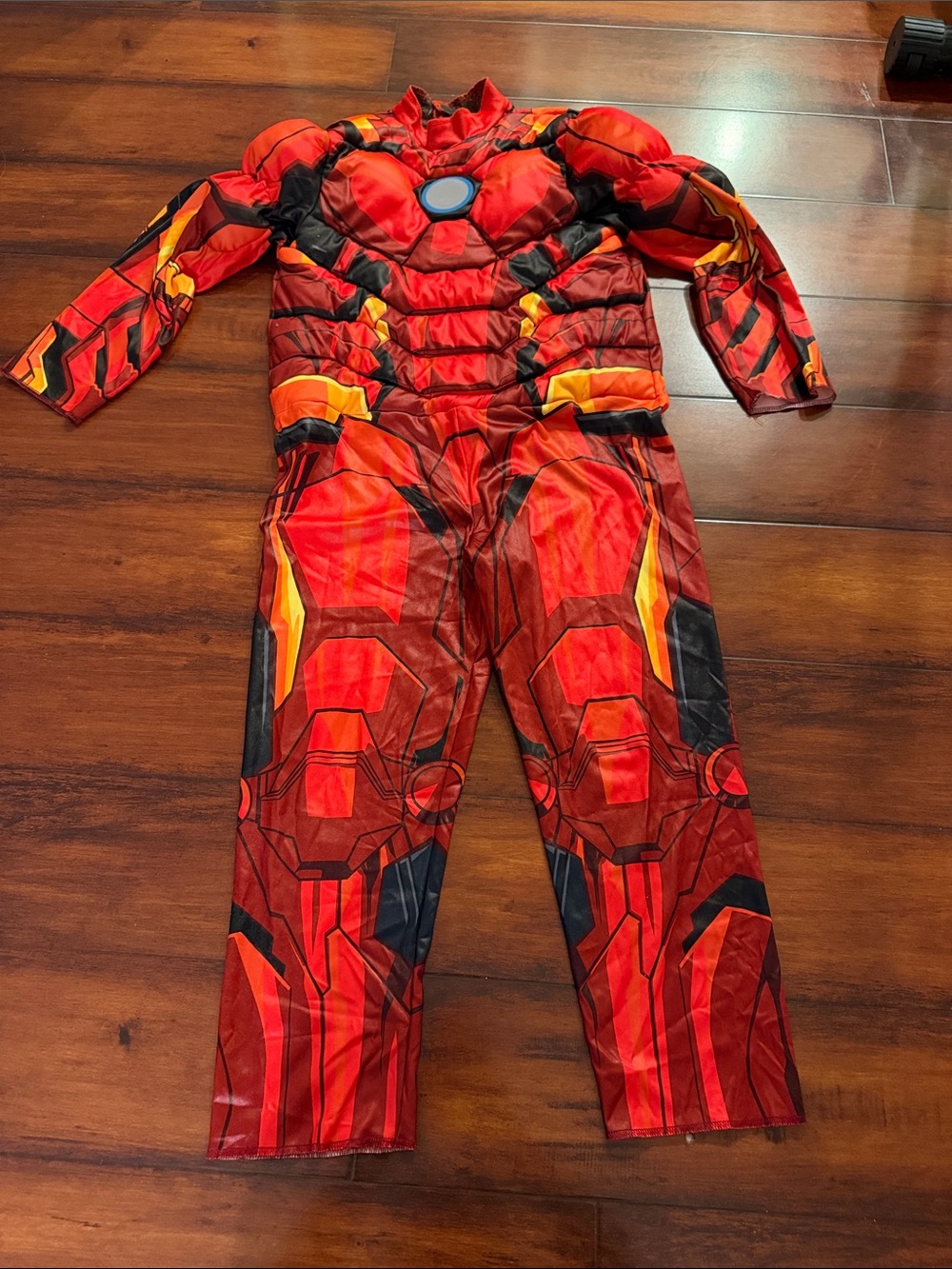 🎃Marvel Red and Yellow Kids Iron Man Muscle Chest Costume for kids size M🎃